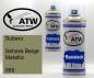 Preview: Subaru, Sahara Beige Metallic, 069: 400ml Sprühdose + 400ml Klarlack - Set, von ATW Autoteile West.